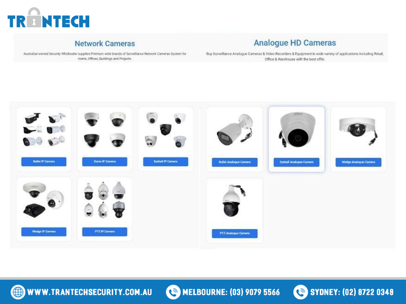 TRANTECH’S Cameras TRANTECH’S Cameras