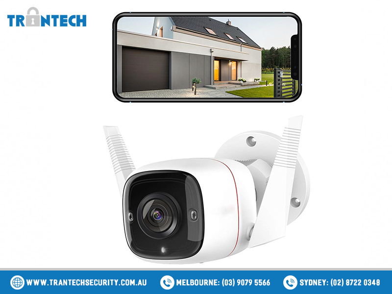 Outdoor security wi-fi camera with high definition footage Outdoor security wi-fi camera with high definition footage