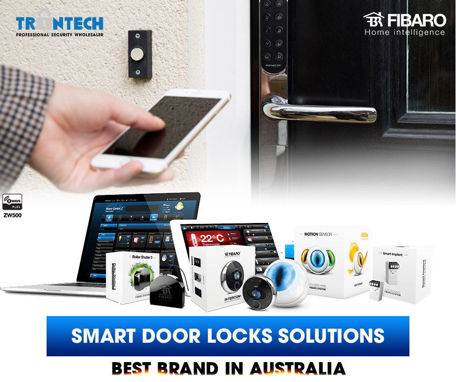 Smart door locks in Australia best brand Fibaro thumb